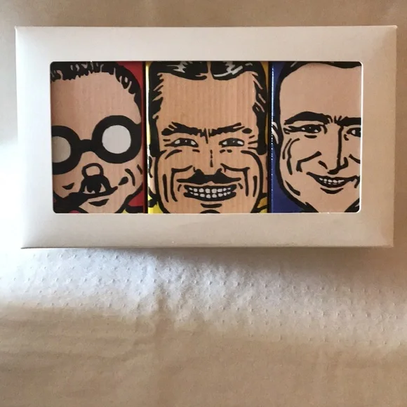 PEPBOYS Bobble Head Set- Many, Moe & Jack Limited Edition 5” tall hand painted - Picture 3 of 11